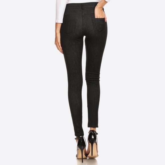 HP - Black Faded Out 5-Pocket Skinny Jeggings - Picture 8 of 9